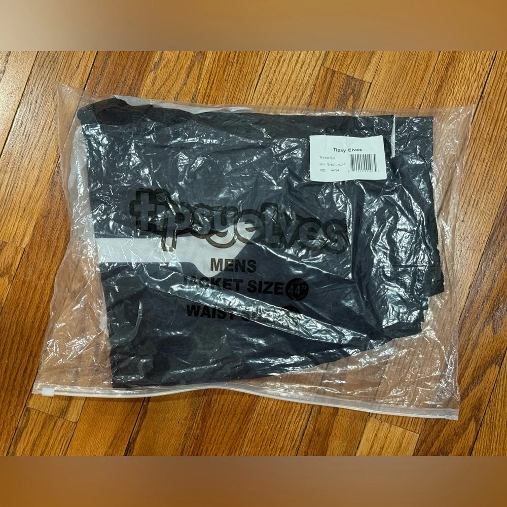 Tipsy Elves Skeleton Suit Pants Mens Size Large 34W Halloween Costume - Picture 6 of 7